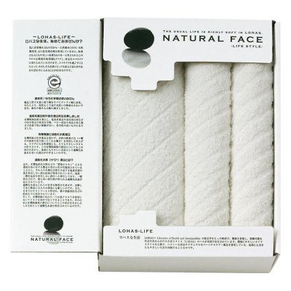 【ギフト対応無料】ナチュラルフェイスライフスタイル バス1P・フェイスタオル2P (LHS10252) ※送料無料(北海道・沖縄は除く)