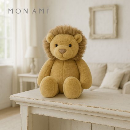 ゴールディ ライオン 21cm | モナミ ぬいぐるみ 雑貨 アート デザイン かわいい ファーストトイ ギフト プレゼント Mon Ami 正規輸入品