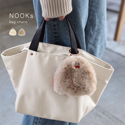 NOOKs ヌークス YETI イエティバッグチャーム[チャーム キーホルダー ぬいぐるみ ポーチ 小物入れ バックチャーム イヤホンケース リップケース マスコット 雪男 UMA 未確認生物 もふもふ ふわふわ モコモコ ファー あたたかい 癒し] 即納