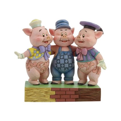 3匹のこぶた 6.1cm | ディズニー トラディションズ ジムショア グッズ フィギュア 人形 置物 彫刻 Jim Shore 正規輸入品