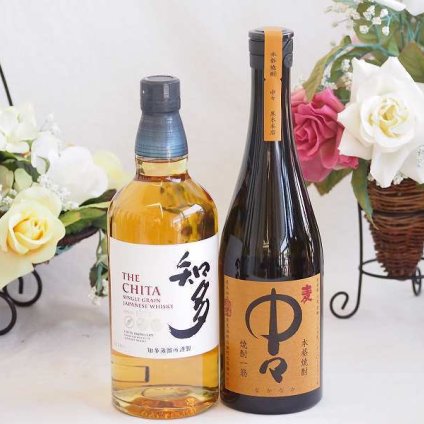 贈り物ギフト ジャパニーズウイスキーと本格麦焼酎対決セット 知多700ml中々25°(宮崎県)720ml