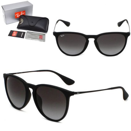 Ray-Ban レイバン サングラス 0RB4171F 622/8G 57 ERIKA エリカ ローブリッジフィット メンズ レディース ユニセックス RUBBER BLACK DARK GREY