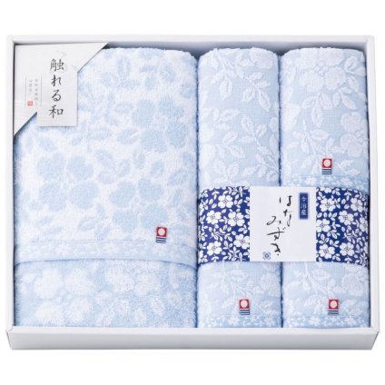 【ギフト対応無料】触れる和 はなみずき 今治タオルセット (HN-8850) ※送料無料(北海道・沖縄は除く)