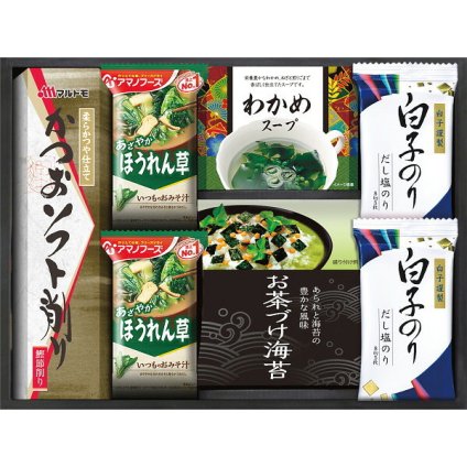 白子のり アマノフーズ 食卓詰合せ [26-2902-029] ASR-25S 味のり みそ汁 お茶漬け かつお節 スープ 詰め合わせ グルメ 食品 常温 保存食 非常食 惣菜セット 内祝い お返し お祝い ギフト 贈り物 プレゼント