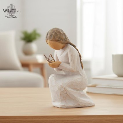 ウィローツリー彫像 Quiet Wonder - 内なる感動 9cm 少女 | おしゃれ 置物 彫刻 人形 インテリア スーザン･ローディ 正規輸入品