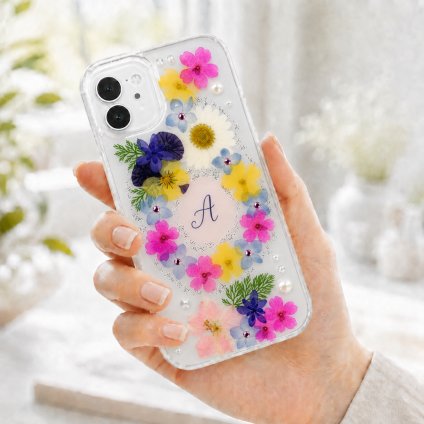【ほぼ全機種対応スマホケース❁】押し花スマホケース NO.661（着日指定不可） 押し花＆レジン iPhone/Xperia/AQUOS/Galaxy他