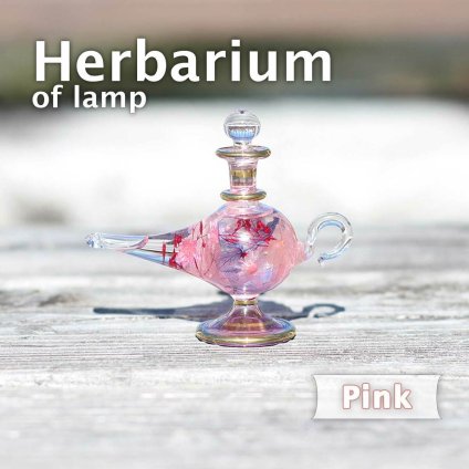 「ハーバリウム　完成品　ランプ　ピンク」エジプト　エジプシャンボトル　クレオパトラ ガラス 瓶 ボトル 花材 プリザーブドフラワー 花 ギフト プレゼントハーバリウム ガラス 瓶  エジプシャングラス　エジプト