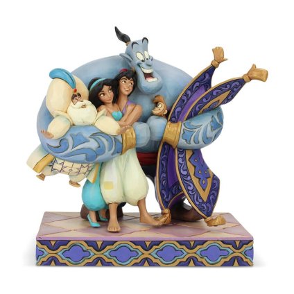 アラジン グループハグ 20cm | ディズニー トラディションズ ジムショア グッズ フィギュア 人形 置物 彫刻 Jim Shore 正規輸入品