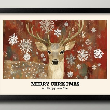 日本製 メリー クリスマス Xmas Christmas サンタクロース ビンテージイラスト A3 サイズ ポスター アート おしゃれ 絵画 インテリア 北欧 イラスト マット紙 艶消し アートパネル 額 フレーム デザイン 壁掛け ギフト 新築祝い ディスプレイ  速達 送料無料