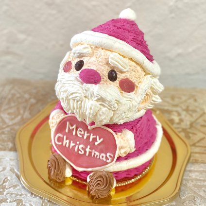 サンタさんの立体ケーキ　(お届けは12/21まで ) クリスマス 可愛い ケーキ 立体  子供 人気 プレゼント  パーティー 12月