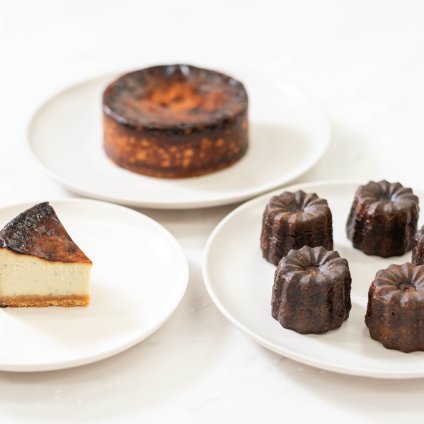 藍熟【ゴルゴンゾーラチーズケーキ】とカヌレのセット≪セットご購入で300円お得！さらに送料無料！　【お取り寄せチーズケーキ】【なめらかなチーズケーキ】 【母の日】【 父の日 】【敬老の日】【お礼 】【お祝い 】【内祝い 】【お誕生日 】【お中元・ お歳暮】【 グルメプレゼント】