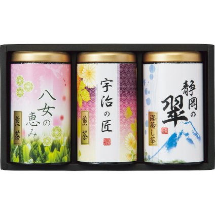 緑風園 三銘茶詰合せ 銘茶 [26-7591-057] 詰め合わせ お茶 日本茶 緑茶 セット 飲み比べ ギフト 贈り物 プレゼント