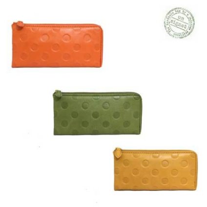 正規品 メンズ レディース アンシグネット un signet アンシグネット un signet カウレザードット柄 長財布 55306 6744558 sri16 旅行 ギフト