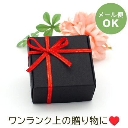 【メール便可】ラッピング ギフト 箱 リボン おしゃれ かわいい アクセサリー ピアス プレゼント 黒 赤 レッド プレゼント