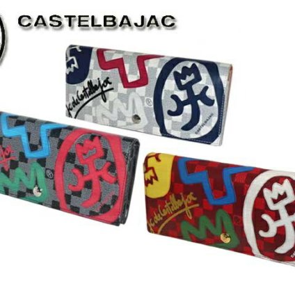 正規品 メンズ レディース カステルバジャック CASTELBAJAC ダミエ調 ウォレット 長財布 かぶせ Couleurs クラー 066622 66622 ikt02 旅行 ギフト