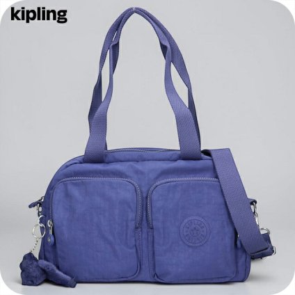 キプリング ボストンバッグ レディース ブランド Kipling クールデフィア ロゴ ワンポイント 無地 2WAY KI2849-24U Ocean Blue