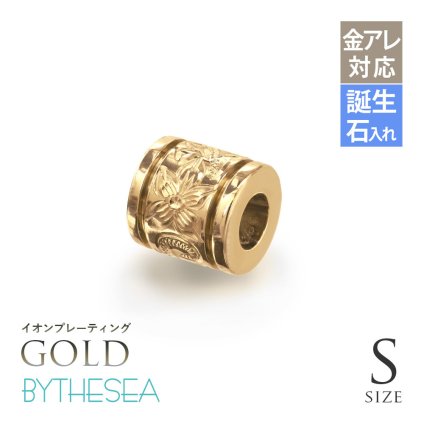 金属アレルギー対応 ペアペンダントトップ ハワイアンジュエリー 純チタン ゴールドカラー ペアペンダントトップ 誕生石 チューブ Sサイズ Lサイズ チェーン別売り イオンプレーティング カップル プレゼント ハロウィン 【品番：TIP401SLP-Y】