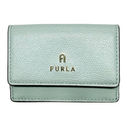 フルラ FURLA 財布 三つ折り財布 小銭入れ付き 折りたたみ財布 WP00318 ARE000 1870S CAMELIA S COMPACT WALLET TRIFOLD カメリア ミニ財布 レディース MINTY MARSHMALLOW ライトブルー系+ホワイト系