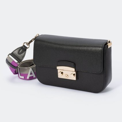 フルラ FURLA WB00838 BX0006 ショルダーバッグ メトロポリス レディース バッグ クロスボディ 斜め掛け レザー カジュアル 肩掛け ロゴ プレゼント シンプル コンパクト ギフト 本革 鞄 METROPOLIS ブラック
