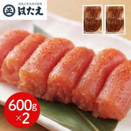 福岡 はたえ 無着色 辛子明太子 切れ子 大容量 1.2kg (600g×2) ご飯 おつまみ パスタ