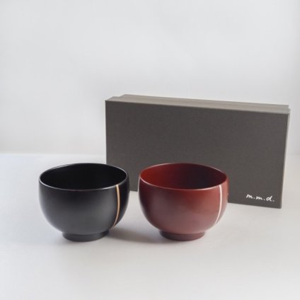 【食洗機対応】漆椀2個セット / luxury colors line / ギフトボックス＆熨斗付き / 越前漆器 食器・プレート【送料無料（北海道・沖縄を除く）】