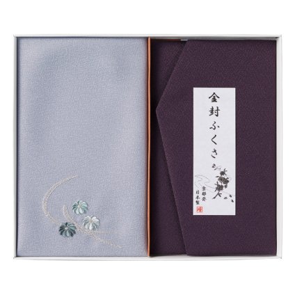 洛北 刺繍入り金封包み&金封ふくさ 紫  ／ふくさ 冠婚葬祭 日用品・ヘルスケア 敬老の日 プレゼント ギフト お彼岸 お供え 秋 2026 送料無料 ギフト プレゼント プチギフト 内祝い 快気祝い 出産祝い 結婚祝い 引出物 新築祝い お返し