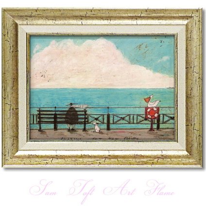 Sam Toft サムトフト アートフレーム ポテチのおこぼれ頂戴 st-05840 絵画 ギフト アート おしゃれ 北欧 インテリア お部屋