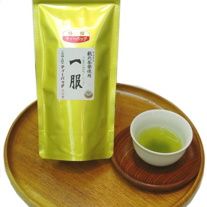 緑茶 静岡茶 特選 一服ティーバッグ 5g×10個入抹茶入×4袋セット  メール便 送料無料