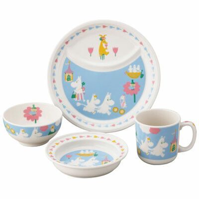 【ギフト対応無料】ムーミン 子供用お皿 4ピースセット MM1200-113 ※送料無料(北海道・沖縄は除く)