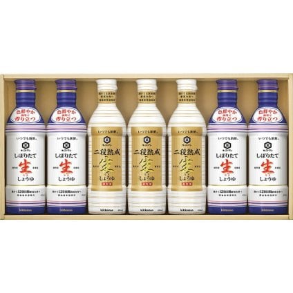 【直送】キッコーマン いつでも新鮮ギフト [26-0452-050] KIS-30S しぼりたて生しょうゆ 二段熟成生しょうゆ 醤油 しょうゆ 卓上ボトル 詰め合わせ 贈り物 ギフト プレゼント お返し 内祝い お歳暮 お中元 御礼