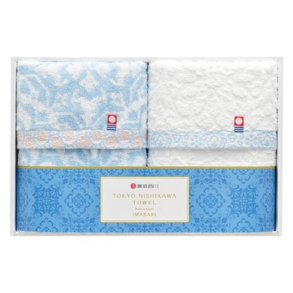 実りの秋の贈り物 今治製フェイスタオル2P nishikawa 34×75cm