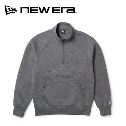 ニューエラ ゴルフ テック スウェット ハーフジップ プルオーバー Emboss Logo ダークグレー New Era Golf (15129439) 2026年秋冬モデル お誕生日祝い お祝い 記念品 お父さん 父の日 彼氏 男性 30代 40代 50代 60代 母の日 お母さん 還暦祝い 敬老の日 彼女 人気プレゼント プレゼント