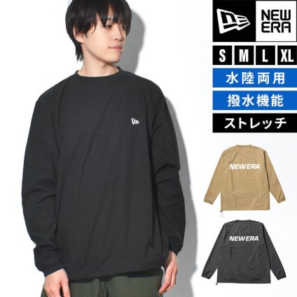 Tシャツ 長袖 ニューエラ NEWERA ピステ ロンT オーバーサイズ 撥水 夏 ストレッチ メンズ レディース おしゃれ ゆったり スポーツ アウトドア ユニセックス S M L XL ポケット付き ブラック カーキ ベージュ グレー 正規品 14774265 14774266 14774267 ユーティリティー 黒