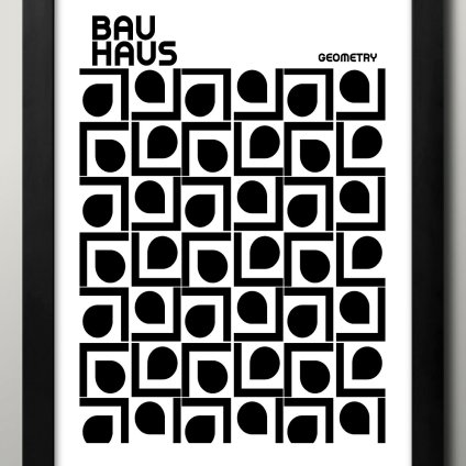 日本製 バウハウス BAUHAUS A3 サイズ ポスター アート おしゃれ 絵画 インテリア 北欧 イラスト マット紙 艶消し アートパネル 額 フレーム デザイン 壁掛け ギフト 新築祝い ディスプレイ  速達 送料無料