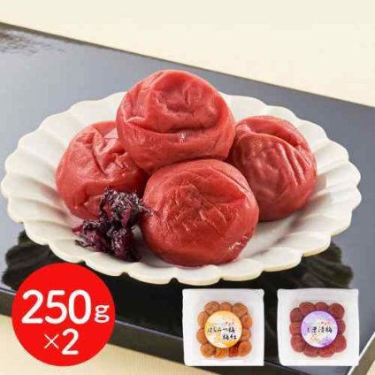 紀州みなべの南高梅 2種セット 送料無料 梅干し うめぼし 南高梅 しそ漬け梅 はちみつ梅 食べ比べセット 紀州梅 和歌山名産 ご飯のお供 ギフト 贈答品 お中元 お歳暮