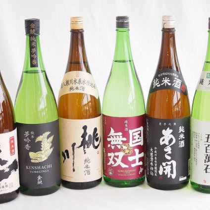 米の旨味よい日本酒6本セット(早川酒造部天一 純米酒 (三重県) 桃川 純米酒 (青森県) 金しゃち酒造金鯱 夢吟香 純米酒 (愛知県) 本田商店龍力 五百萬石 特別純米酒 (兵庫県) 高砂酒造国士無双 純米酒 (北海道) あさ開 純米酒 (岩手県)) 