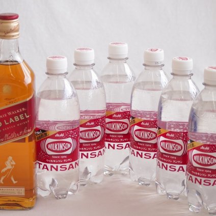 家飲みを、バーカウンターへ ハイボールウイスキー7本セット(ウィルキンソン炭酸 ジョニーウォーカー レッドラベル40度(スコットランド)) 500ml×6本 700ml×1本