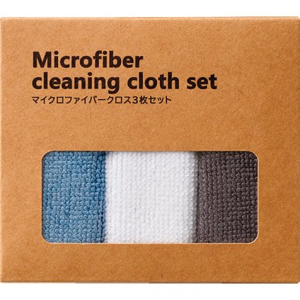 【直送】マイクロファイバークロス3枚セット クロス [26-0583-031] ふきん 雑巾 掃除用品 乾拭き 水拭き 吸水 速乾 洗って繰り返し使える キッチンクロス ギフト プレゼント 贈り物 ノベルティ 粗品 記念品 景品 お祝い 内祝い