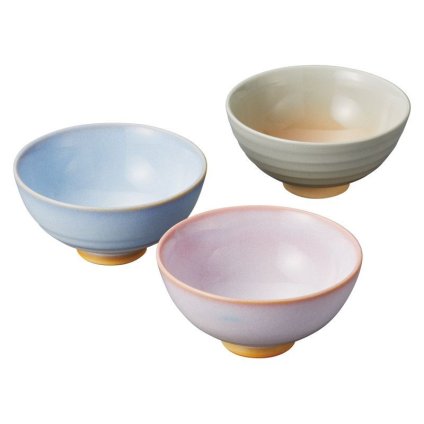 【ギフト対応無料】萩焼 お茶碗トリオセット (7552) ※送料無料(北海道・沖縄は除く)