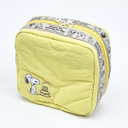 スヌーピー たっぷりトラベルポーチ イエロー SNOOPY