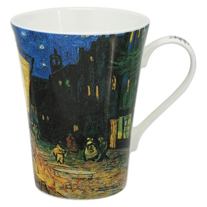 名画シリーズ 名画マグカップ ゴッホ「夜のカフェテラス」  ／マグカップ・ティーカップ コーヒー・お茶用品 キッチン用品 敬老の日 プレゼント ギフト お彼岸 お供え 秋 2026 送料無料 ギフト プレゼント プチギフト 内祝い 快気祝い 出産祝い 結婚祝い 引出物 新築祝い お返し