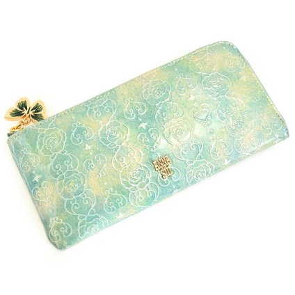 アナスイ 財布 長財布 L字ファスナー エメラルドグリーン ANNA SUI 316911-73 レディース 婦人 ギフト 定番 彼氏 彼女 プレゼント