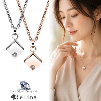 【リライン正規取扱店】リライン ダイヤモンドキュービックペンダント 刻印無 全2色 遺骨ペンダント ステンレス製 防水 名入れ ペットロス 遺骨カプセル 遺骨キーホルダー 遺骨アクセサリー ペット骨入れ 分骨 骨壺 仏具 手元供養 メモリアルグッズ