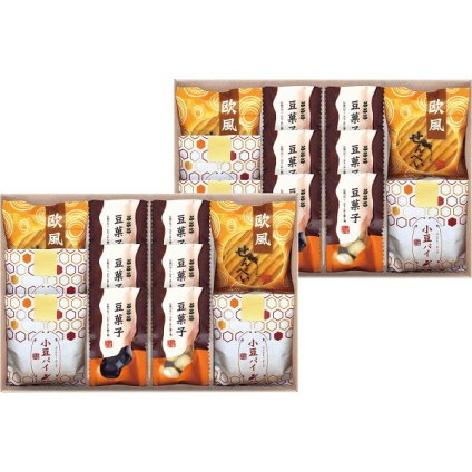 小豆パイ 欧風せんべい 和菓子詰合せ [26-7586-045] DW-50R パイ せんべい 豆菓子 和菓子 詰め合わせ スイーツ お菓子 個包装 贈り物 お祝い お返し 内祝い 出産 結婚 快気 プレゼント ギフト