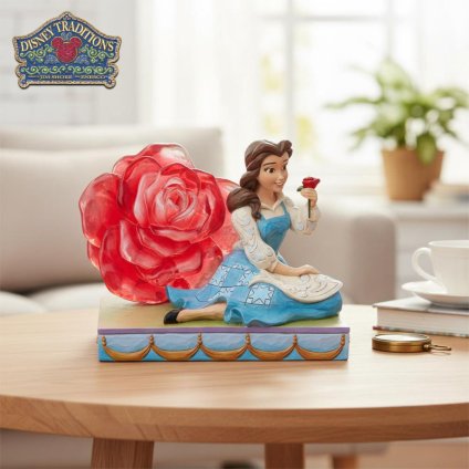 ベル クリアローズ 12.7cm 美女と野獣 | ディズニー トラディションズ ジムショア グッズ フィギュア 人形 置物 彫刻 Jim Shore 正規輸入品