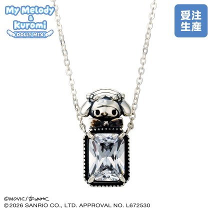 【受注生産品】【送料無料】 マイメロディ レディースネックレス DOLLY MIX 水色天使 サンリオキャラクターズ シルバー925 キュービックジルコニア いぶし ブランド おしゃれ かわいい アクセサリー 10代 20代 30代 40代 50代 レディース 女性 誕生日 記念日 プレゼント ギフト ホワイトデー 母の日 white clover ホワイトクローバー