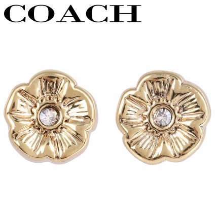 コーチ ピアス 女性 レディース ゴールド 花 ティーローズ COACH 546482GLD710 ジュエリー アクセサリー 【ラッピング無料 誕生日 お祝い プレゼント ギフト 贈り物】