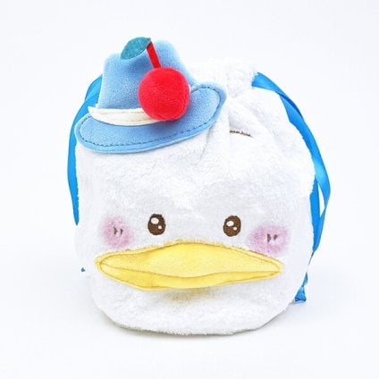 サンリオキャラクターズ あひるのペックル フェイス巾着 スウィートケーキ Sanrio