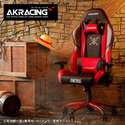 チェア 椅子 AKRacing(エーケーレーシング) OVERTURE ONEPIECE(ワンピースコラボ) ゲーミング アームレスト ヘッドレスト ランバーサポート オフィスチ