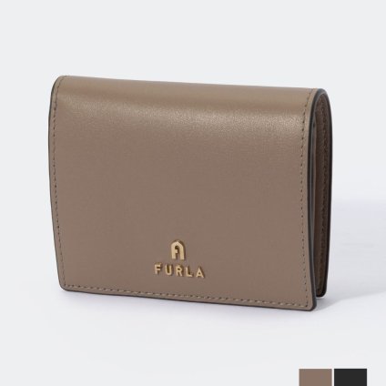フルラ FURLA WP00304 AX0733 二つ折り財布 カメリア Sサイズ レディース 財布 ミニ財布 レザー 本革 小銭入れ シンプル コンパクトウォレット ロゴ 折りたたみ ギフト CAMELIA S COMPACT WALLET プレゼント お祝い 記念 全6色